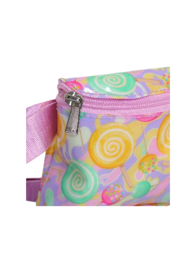 فانسي حقيبة كروس للبنات - بنفسجي بتصميم حلويات - Image 3